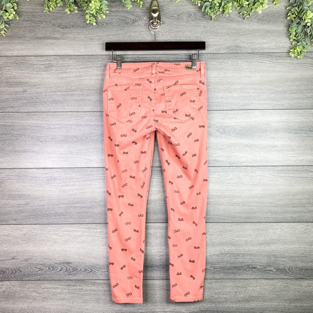 Paige Verdugo Ankle Pink Sunnies Skinny Jeans 27 - Picture 3 of 6